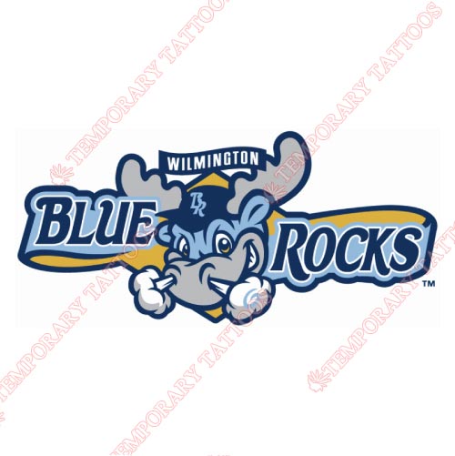 Wilmington Blue Rocks Customize Temporary Tattoos Stickers NO.7806